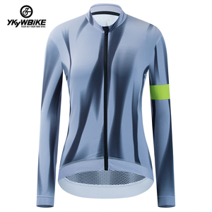 Ykywbike été cyclisme à manches longues cyclisme maillot femmes séchage rapide respirant haut léger Pro <span class=keywords><strong>vélo</strong></span> <span class=keywords><strong>vêtements</strong></span> - Product Image 1