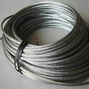 حبل سلكي مجلفن عالي الكربون من الفولاذ 6*19 + IWRC بقطر مختلف/رافعة حبال فولاذية Kingrope - Product Image 4