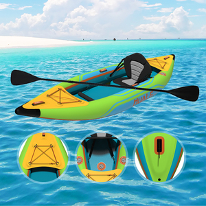 Canoë-<span class=keywords><strong>kayak</strong></span> <span class=keywords><strong>gonflable</strong></span> <span class=keywords><strong>rigide</strong></span> en PVC personnalisé par Guangzhou OEM avec siège stable et léger pour dériver à l'extérieur - Product Image 5