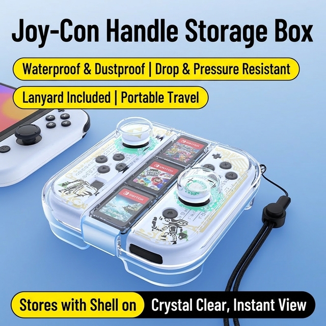 Controller Storage Case for Nintendo SWITCH/Oled Console Joy-pad Controller Protective Carrying Case Travel Bag