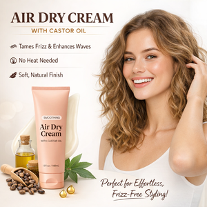 Crème lissante pour <span class=keywords><strong>cheveux</strong></span> à séchage à l'air |   Crème coiffante anti-frisottis à l'huile <span class=keywords><strong>de</strong></span> ricin et <span class=keywords><strong>de</strong></span> noix <span class=keywords><strong>de</strong></span> coco |   Améliorateur <span class=keywords><strong>de</strong></span> texture léger - Product Image 2