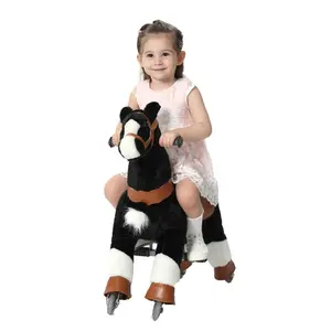 Groothandel Zwart En Wit Rit Op Pony Groothandel Rit Op Dierlijke Speelgoed Voor Kids Mechanische Paarden Speelgoed