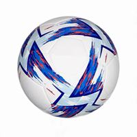 Ballon de football professionnel personnalisable avec logo, taille 5, durable, de haute qualité, thermocollé, cousu à la machine, pour compétition en salle – Offre spéciale