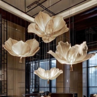 JYLIGHTING Lustre moderne personnalisé pour événements et mariages, grande décoration florale pour restaurant