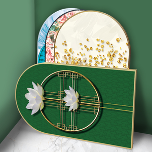 Kích Thước Tùy Chỉnh Trang Trí Nội Thất Vòng Vuông Không Đều Hình Nhôm Hợp Kim Khung Gương - Product Image 6