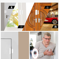Kit de système d'alarme de sécurité intelligent pour la maison WiFi, matériau ABS, application intelligente Tuya, détecteur de mouvement sans fil, capteur de porte/fenêtre, sirène