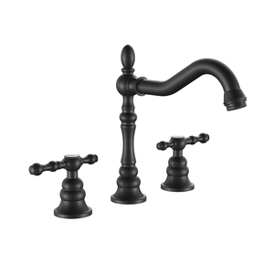 Vòi Nước Sang Trọng Vòi Trộn Vòi-Chậu Rửa Vòi Modern-8 Inch <span class=keywords><strong>Brass</strong></span> 3 Lỗ Lưu Vực Vòi Phòng Tắm - Product Image 4