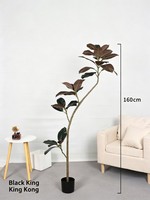 Grand bananier artificiel nordique en plastique, plante d'intérieur durable à faible entretien pour la décoration du salon