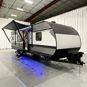 Autocaravana Familiar Moderna de Lujo de 26 pies, Remolque de Viaje Todoterreno con Aire Acondicionado/Refrigerador para Uso en Vehículos y Automóviles - Product Image 1