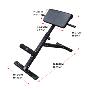 Chaise romaine pliable en acier de haute qualité avec fonctions de sécurité réglables <span class=keywords><strong>pour</strong></span> bancs/supports de fitness commerciaux peu encombrants - Product Image 2
