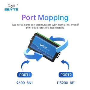 Servidor de Puertos Seriales Industriales Ebyte ODM NB1A1, RJ45 a Puerto Serie RS485, Puerta de Enlace Modbus Inalámbrica, 16 Canales - Product Image 5