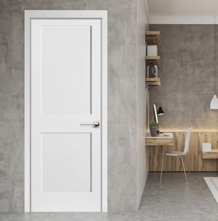 Porte intérieure en MDF apprêté, 2 panneaux