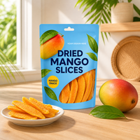 Sachet d'emballage personnalisé en gros pour mangues séchées, aliments secs, petites collations, avec fermeture éclair, en BOPP, VMPET, PE, Mylar