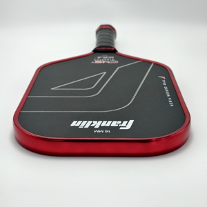 Vente en gros de C45 certifiés pour les tournois USAP-A °   Raquette de pickleball DYNASTY 16 mm avec noyau en mousse, forme allongée, bleue - Product Image 6