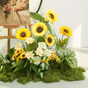 Décoration Florale Artificielle Greenway : Bouquet de Fleurs en Soie pour Jardin Monet, Aménagement de Scène de Vitrine, Ornement Paysager - Product Image 3
