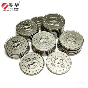 Jeton en laiton personnalisé pour jeux d'arcade, jeton en métal plaqué <span class=keywords><strong>argent</strong></span> - Product Image 5