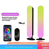 Lámpara Ambiental LED de Escritorio con Cambio de Color, Control Remoto WiFi, Activación por Sonido, Lámpara de Ambiente para E-Sports
