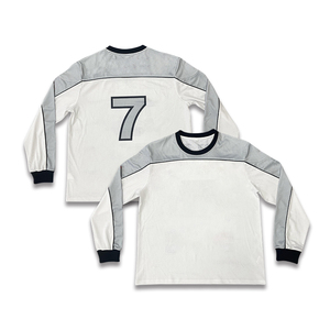Maglie da Calcio Personalizzate Oversize Retrò Vintage in Poliestere con Ricamo e Stampa a Sublimazione per Club a Manica Lunga - Product Image 3