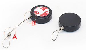 Nhà Máy Bán buôn nóng Bán dây nhỏ recoiling hộp có thể thu vào cáp Reel an ninh Dây Thép Chống trộm kéo hộp - Product Image 3