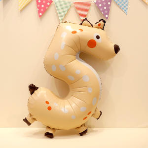 Globos de Aluminio con Número de Animal Gigante de 40 Pulgadas, Globos de Aluminio con Dibujos Animados de Animales, Venta al por Mayor para Decoración de Fiestas de Cumpleaños - Product Image 3
