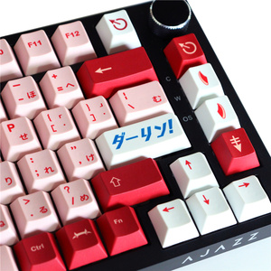 Personnalisé <span class=keywords><strong>GMK</strong></span> Darling <span class=keywords><strong>Keycaps</strong></span> Cherry Profile Pbt 129 Touches Dye Sublimation <span class=keywords><strong>Keycaps</strong></span> pour Mx Switch 61/64/104 Clavier Mécanique - Product Image 5