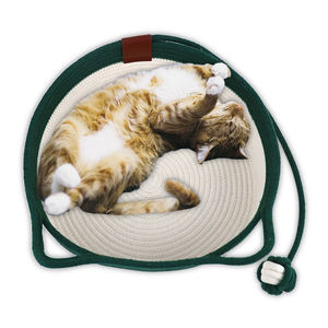 Grotte de lit pour chat mignon et doux de qualité supérieure avec jouet à balles - Product Image 4