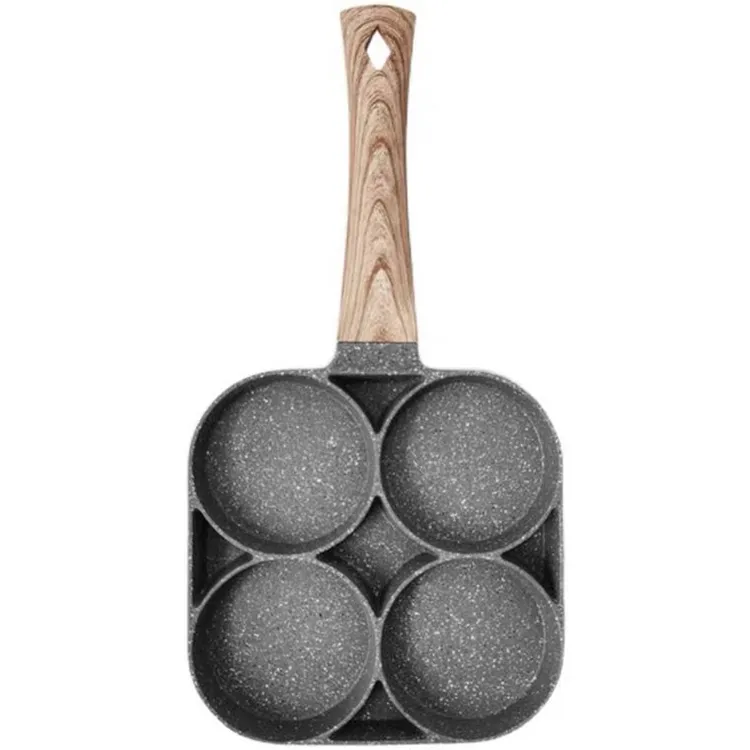 hot selling aluminum alloy 4-Cup Non Stick Egg Frying Pan