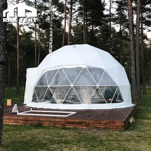 小花园冰屋圆顶帐篷，带圆顶屋聚氯乙烯测地线圆顶帐篷屋，用于露营场地