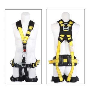 Harnais de sécurité en polyester à 5 points pour tout le <span class=keywords><strong>corps</strong></span>, certifié CE, ceinture de protection contre les chutes, anneau en D en aluminium, résistance à la rupture de 1500 kg, 150 kg - Product Image 2
