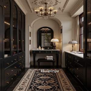 M11 خزانة كتب فرنسية عتيقة مقوسة من الطراز القديم من أجل الأثاث المنزلي - Product Image 1