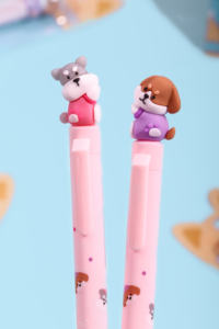 Bút gel KUKI Cute Gog Party 2 bộ, họa tiết hoạt hình dễ thương, đồ dùng học tập dễ thương, văn phòng phẩm Kawaii hoạt hình - Product Image 2
