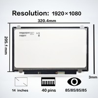 Écran LCD tactile IPS FHD 14 pouces de remplacement pour ordinateur portable ThinkPad T470S T480S B140HAK01.0, vente en gros directe usine