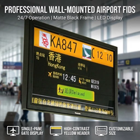 Système d'affichage FIDS pour l'aviation, terminal LCD sur mesure, OEM personnalisé pour les informations aux passagers des aéroports et l'utilisation en terminal