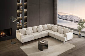 Luxury Italian Corner <b>Sofa</b> Set Living Room Furniture Sectional Modern Fabric L Shape <b>Sofa</b> Cheap Price - Product Image 6