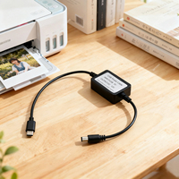 Cable Adaptador de Voltaje USB-C 5V a DC 12V, Módulo de Alimentación, Banco de Energía para Router WiFi, Convertidor ONU ONT, Cargador Portátil