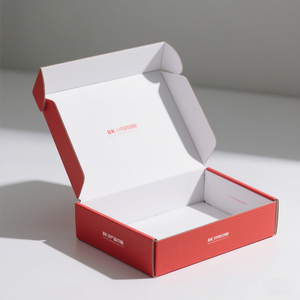 Wholesale <strong>Red</strong> Customized Foldable Paper Boxes for Shoes &amp; Clothing Corrugated Shoe <strong>Box</strong> Glossy/Matte Lamination Gold Foil - Product Image 4