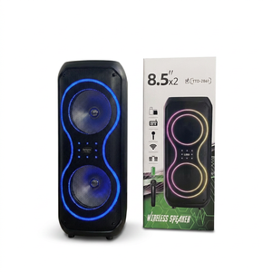 TTD-2861 <span class=keywords><strong>8</strong></span> polegadas portátil ao ar livre festa caixa sem fio com mic trole bluetooth speaker subwoofer karaoke áudio sistema som - Product Image 1