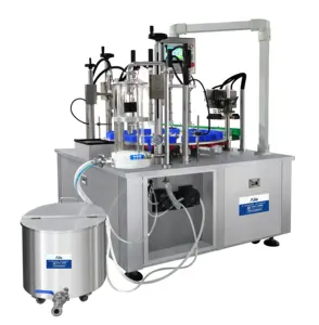 Aile 30-500ml Rotary cologne glass Bottle Perfume Filling Crimping Capping Machine packing filling line production line