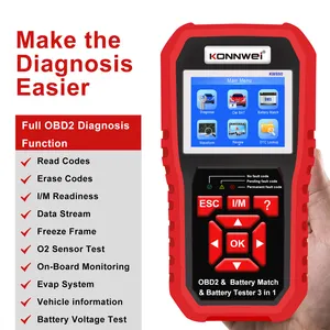 Konnwei KW880 obd 2 diagnos סורק herramientas electronica 10kit מפעל obd2 סורק אבחון כלי רכב אבחון מכונת