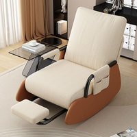 Fauteuil inclinable en acier pour la pause déjeuner, canapé paresseux, canapé pliable d'intérieur, fauteuil de maison, peut s'asseoir, peut s'allonger, petit