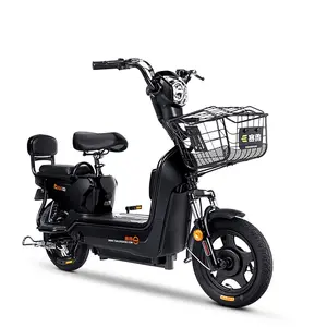 可靠供应商推荐黑色休闲电动滑板车48V 350W城市电动自行车