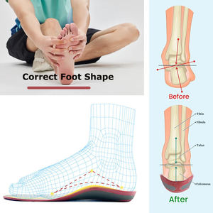 Heavy Duty Support Relief Work Boot Shoe Insole Absorb Shock Orthotics Flat Feet Foot <b>Insert</b> Arch Support Insoles <b>for</b> Men - Product Image 3