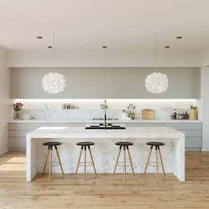 Porte de placard de cuisine shaker en bois massif moderne américain, à monter soi-même (RTA) - Product Image 4