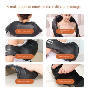 Masseur électrique intelligent portable pour le cou et les épaules, avec fonction de pétrissage et de chauffage, pour usage domestique et transfrontalier, avec fonction de minuterie, vente en gros - Product Image 3