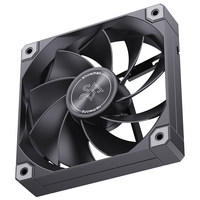 Ventilateur de boîtier PC SNOWMAN AS120 120 mm à roulement fluide 4 broches PWM - Refroidissement silencieux haute performance pour boîtier d'ordinateur et CPU, bruit de 15 à 35 dBA