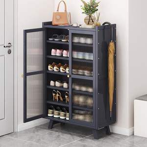 Meuble à chaussures grande capacité, type rectangulaire sur pied, pour rangement intérieur, idéal pour entrée de maison et propriétés locatives - Product Image 2