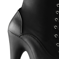 Bottes plateforme personnalisées de 8 pouces à lacets, talons aiguilles au-dessus du genou, fermeture éclair latérale, pour la danse exotique