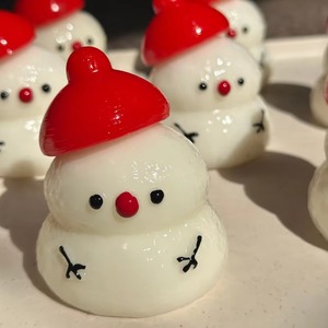 Creative Super Sticky Christmas <b>Red</b> Cap <b>Little</b> Sonwman TPR Squishy Toy Stress Relief Fidget Decompression Toy for Kids Adults - Product Image 4