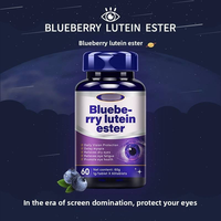Tablet Kunyah Lutein Ester Blueberry OEM/ODM Suplemen Antioksidan untuk Kesehatan Mata Suplemen Kesehatan Anak Perawatan Penglihatan