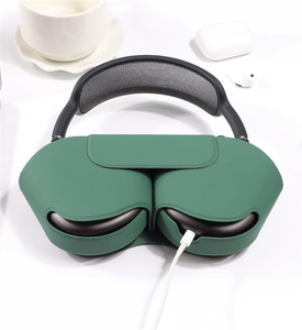 Venta caliente de moda PU cuero inteligente auriculares funda protectora bolsa a prueba de golpes auriculares accesorios para <span class=keywords><strong>AirPods</strong></span> <span class=keywords><strong>Max</strong></span> - Product Image 2